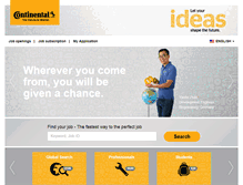 Tablet Screenshot of continental-jobs.com